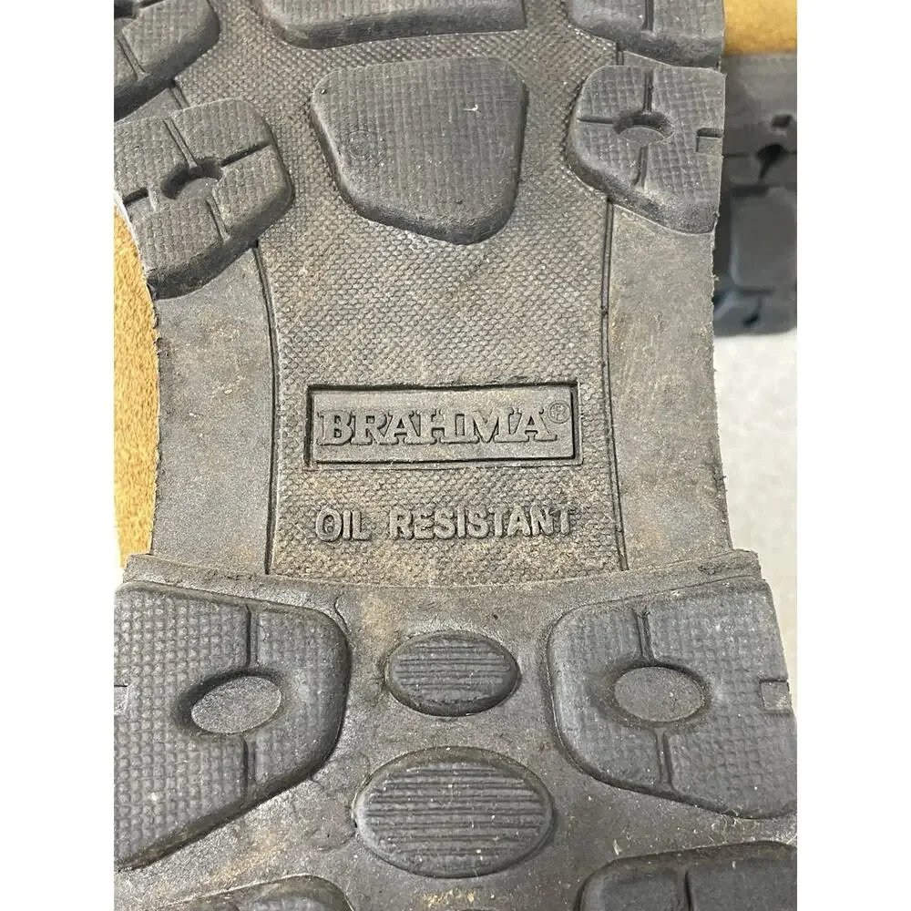 Brahma Bravo Men’s Work Boots Size 12W Waterproof Leather Soft Toe Oil Resistant
